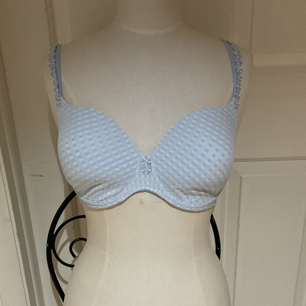 Marie Jo Avero Plunge Heart Shaped Padded Bra- Tiny Vichy